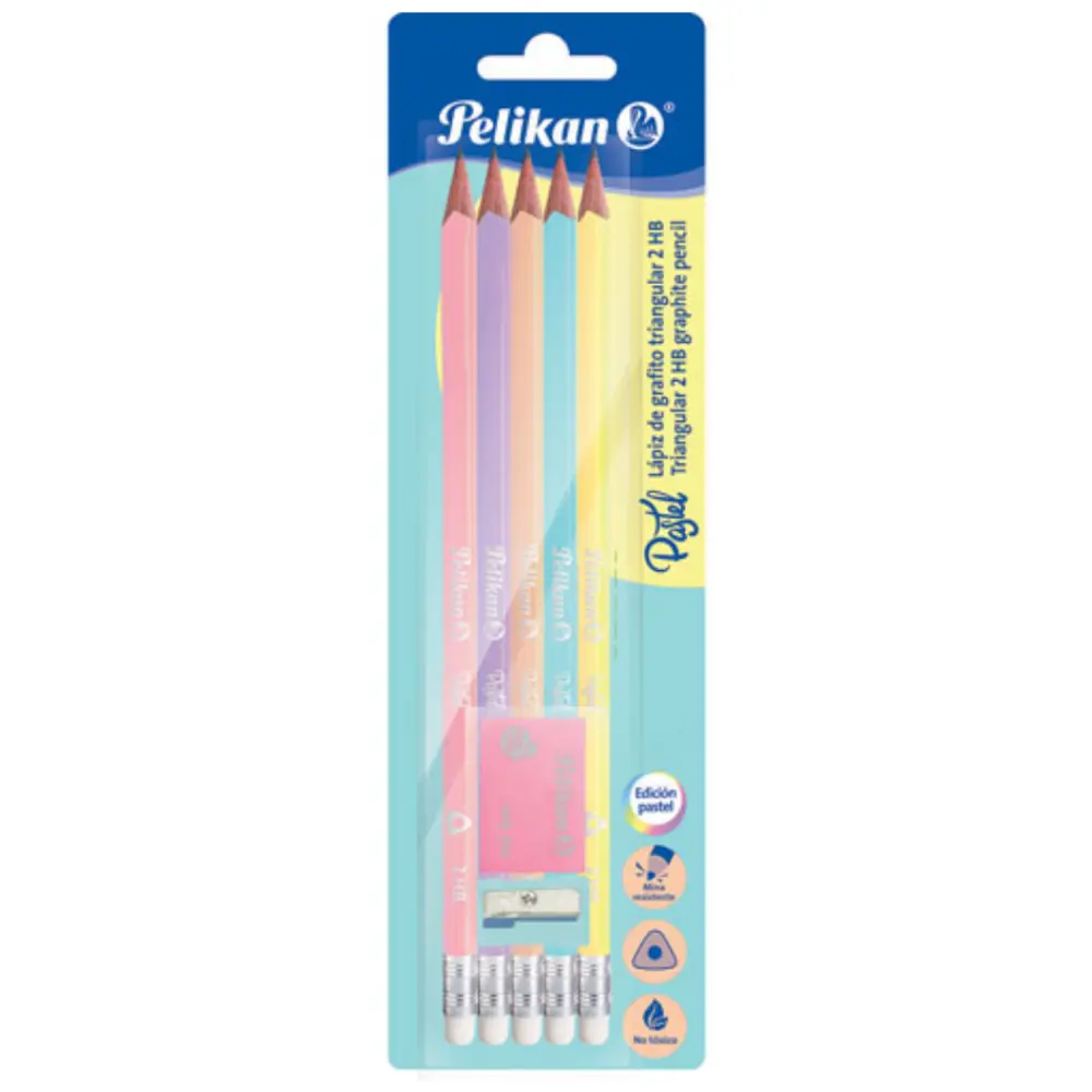 LAPIZ PELIKAN PASTEL BLISTER C/6 PZAS.