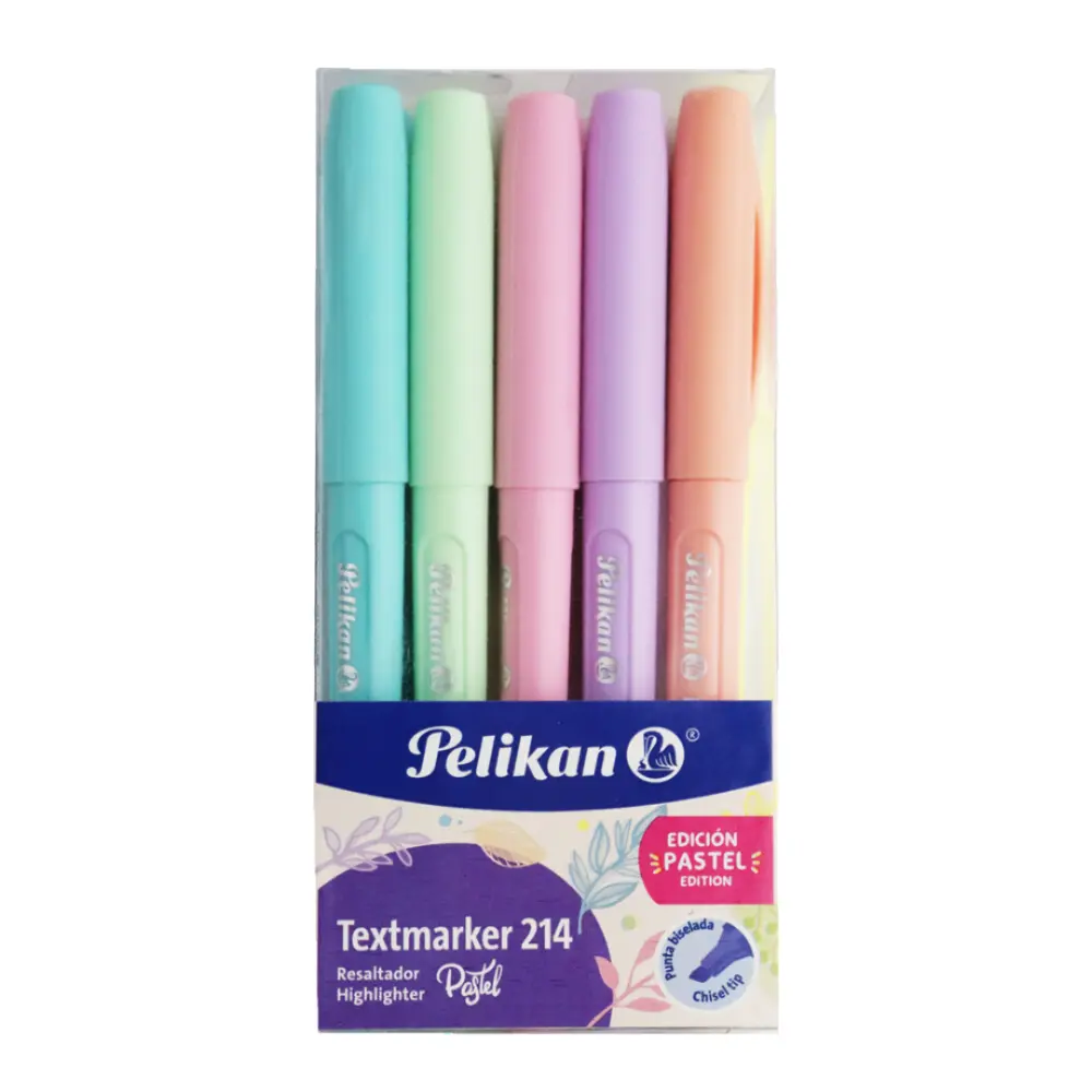RESALTADOR PELIKAN TEXTMARKER 214 PASTEL DELGADO C/10