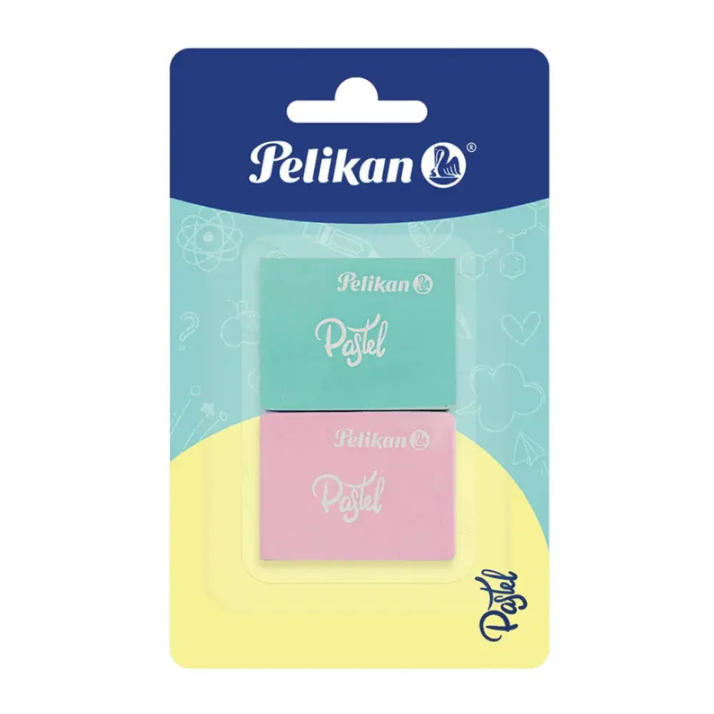 BORRADOR PELIKAN PASTEL BLISTER C/2 PZAS.