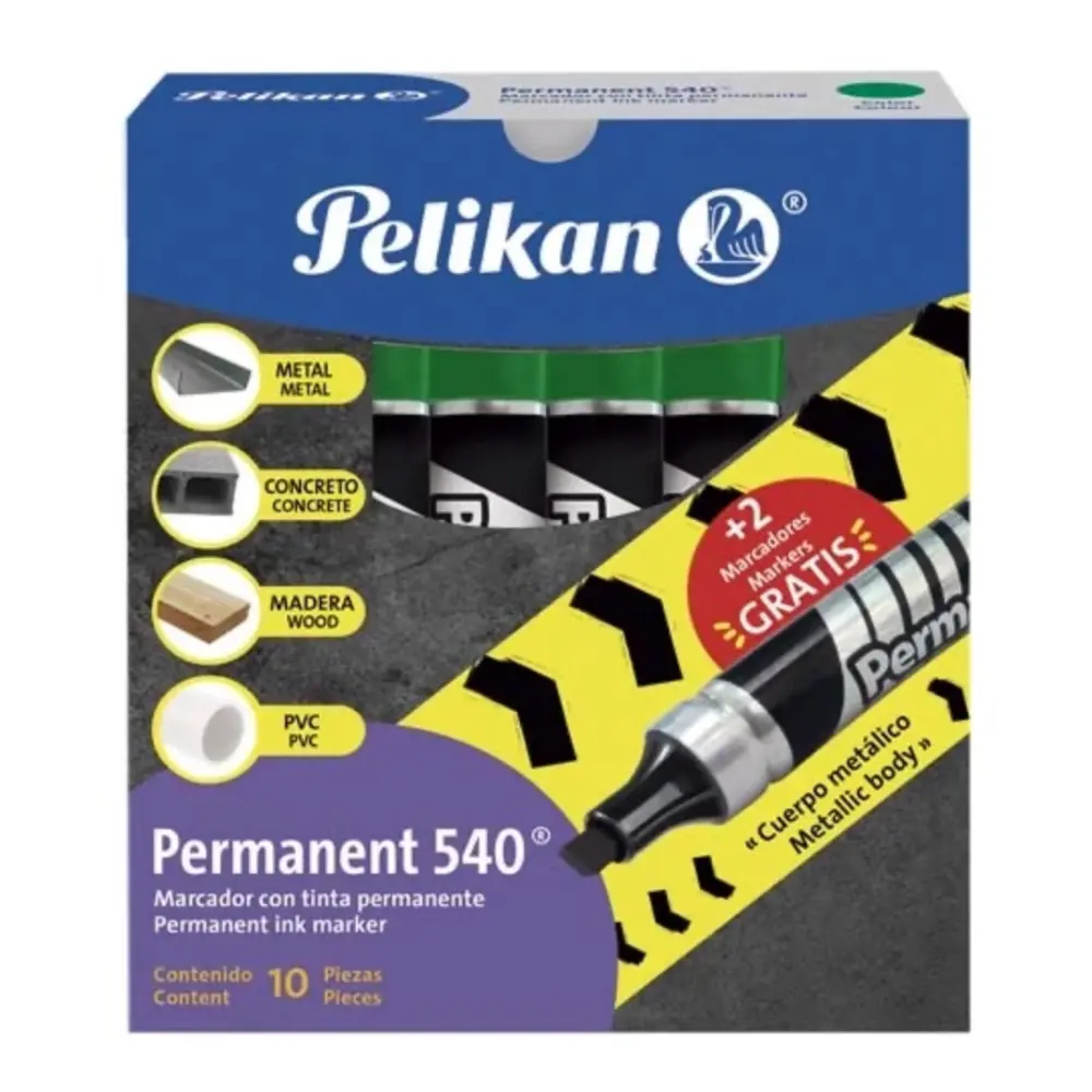 MARCADOR PELIKAN PERMANENTE 540 VERDE
