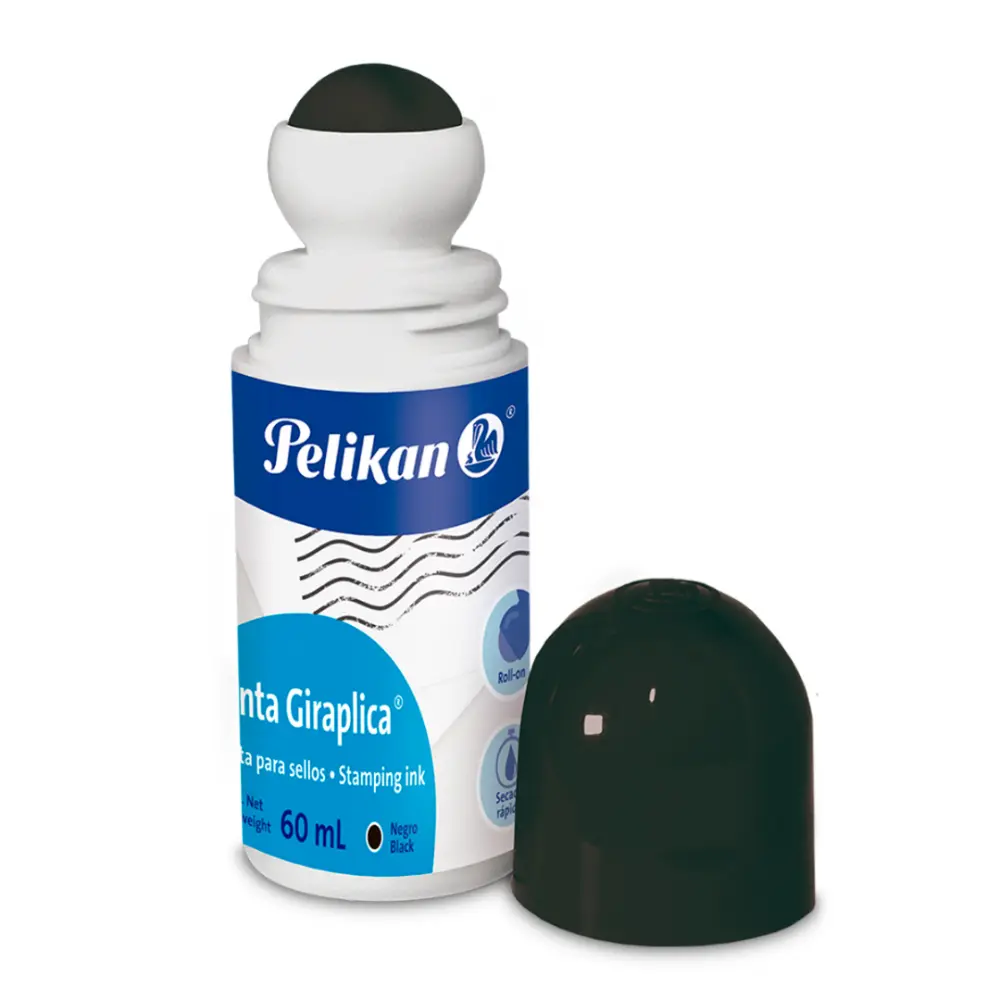 TINTA PARA SELLOS GIRAPLICA PELIKAN 60 ML. NEGRA