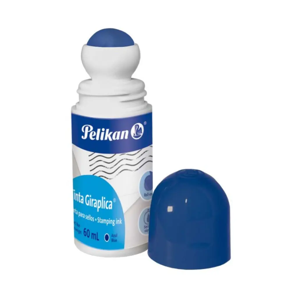 TINTA PARA SELLOS GIRAPLICA PELIKAN 60 ML. AZUL