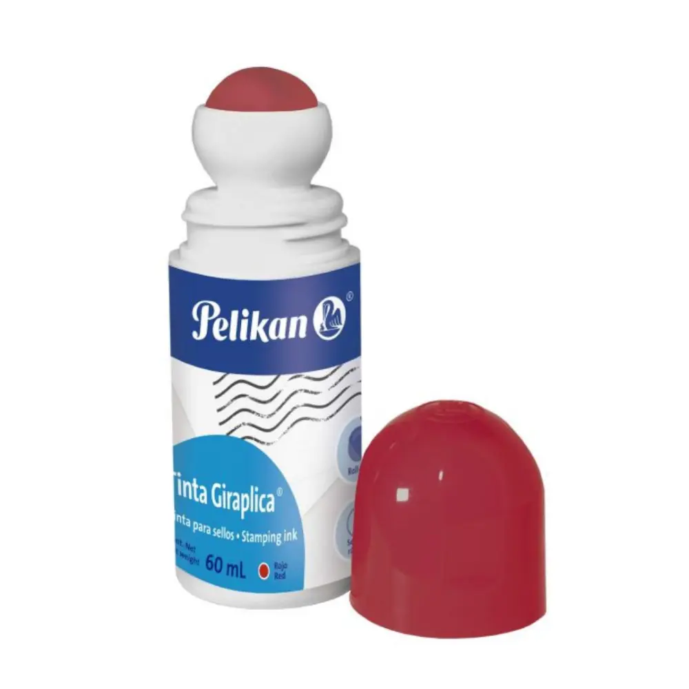 TINTA PARA SELLOS GIRAPLICA PELIKAN 60 ML. ROJA