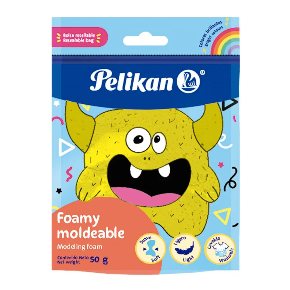 FOAMY MOLDEABLE PELIKAN 50 GR. AMARILLO