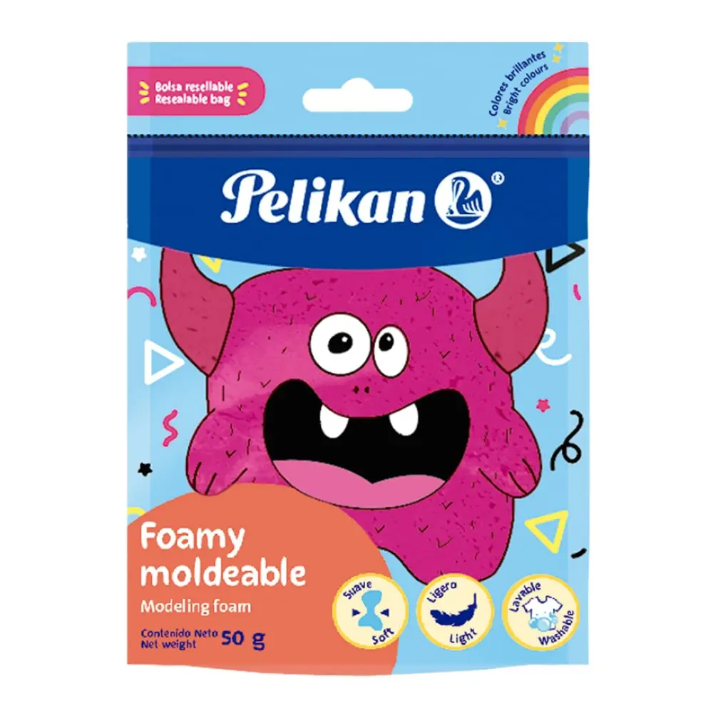 FOAMY MOLDEABLE PELIKAN 50 GR. MAGENTA