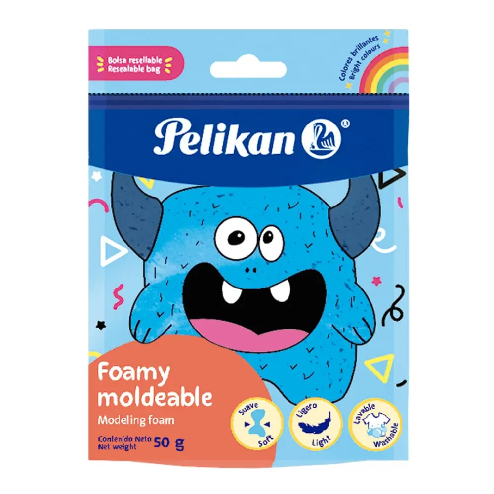 FOAMY MOLDEABLE PELIKAN 50 GR. AZUL CLARO