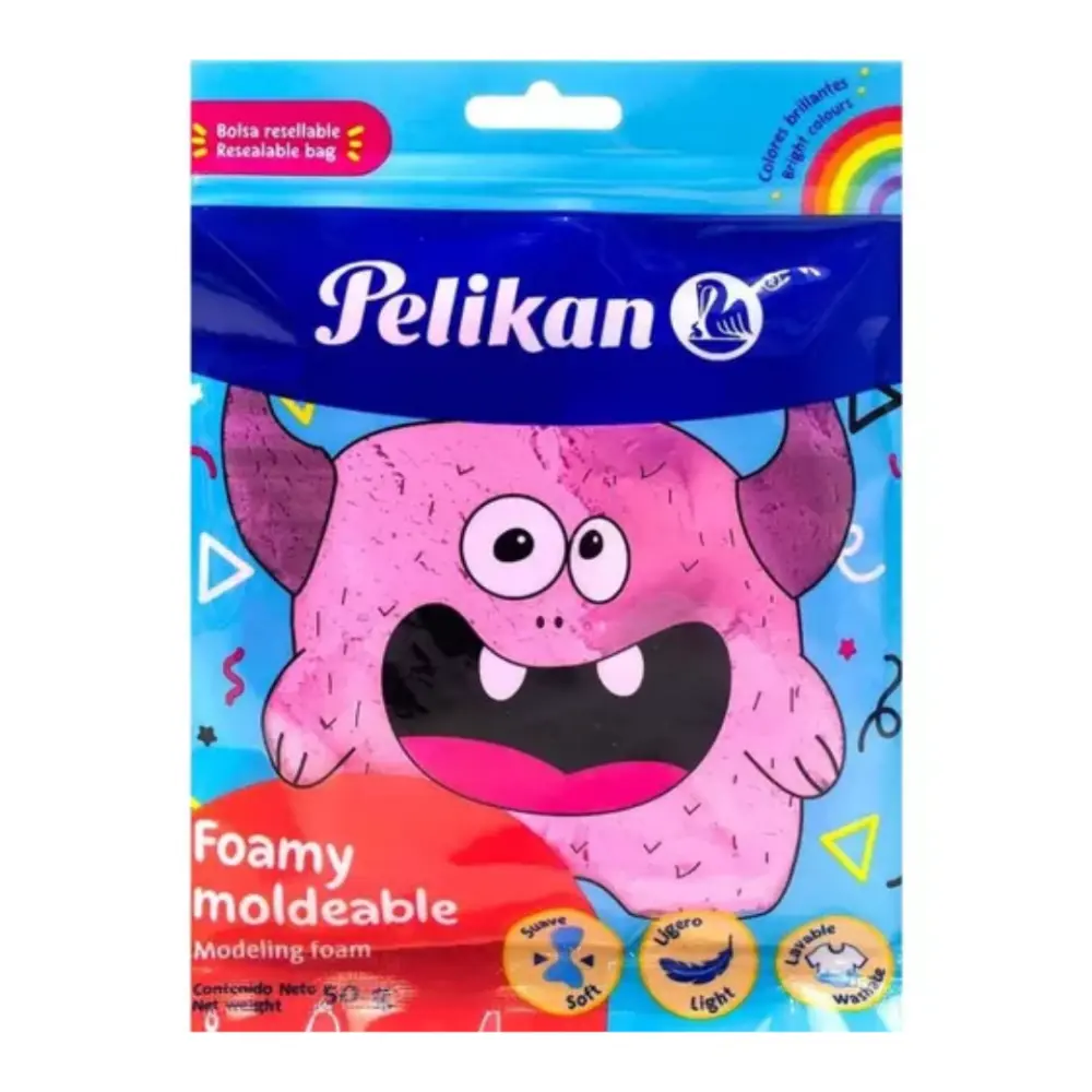 FOAMY MOLDEABLE PELIKAN 50 GR. ROSA
