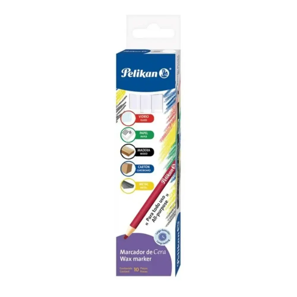 MARCADOR DE CERA PELIKAN BLANCO
