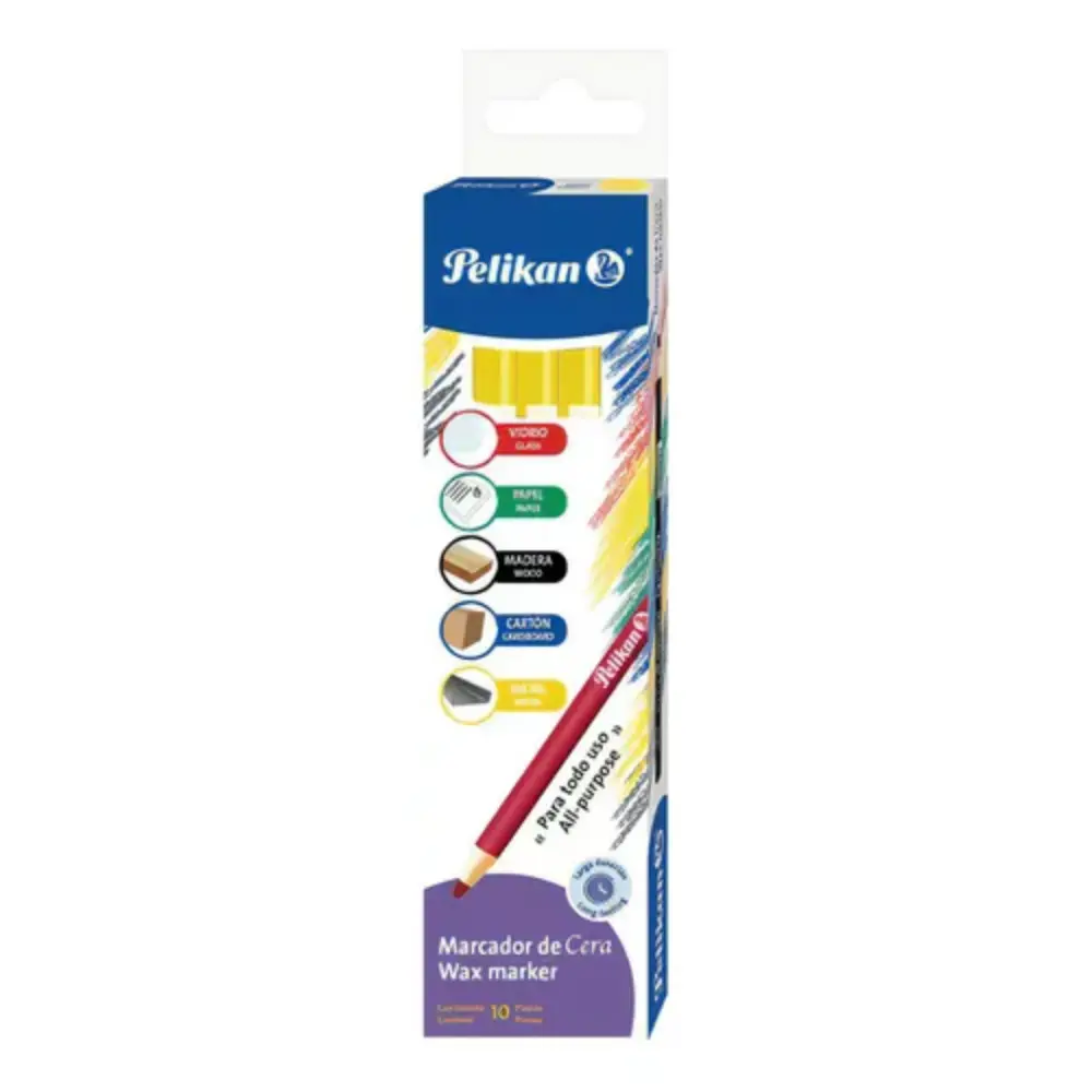 MARCADOR DE CERA PELIKAN AMARILLO