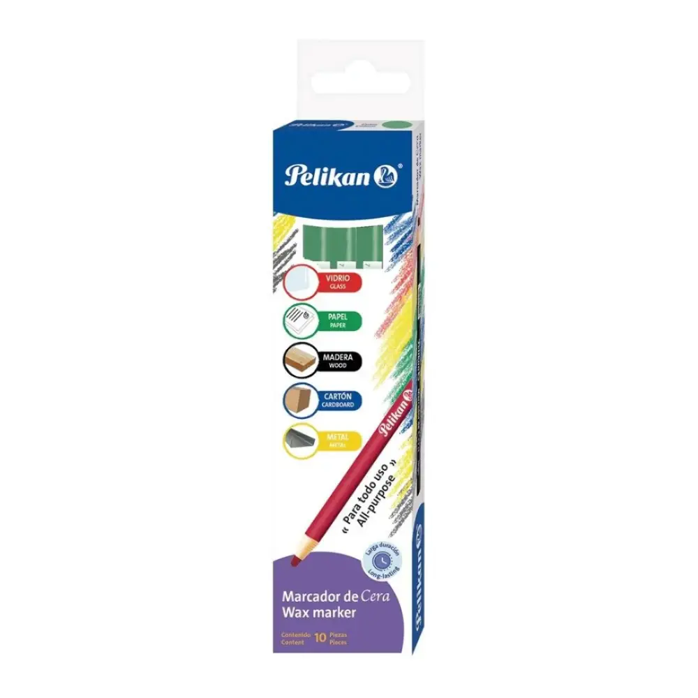 MARCADOR DE CERA PELIKAN VERDE