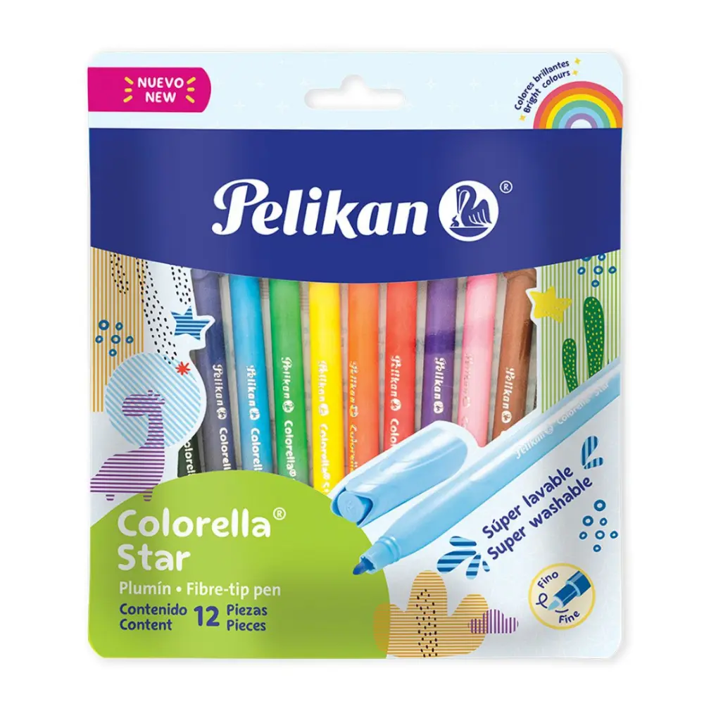 MARCADOR PELIKAN COLORELLA STAR C/12 PZAS.