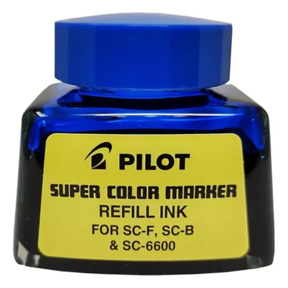 TINTA PILOT P/MARCADOR SUPER COLOR AZUL MOD. SCRF30ML 43600