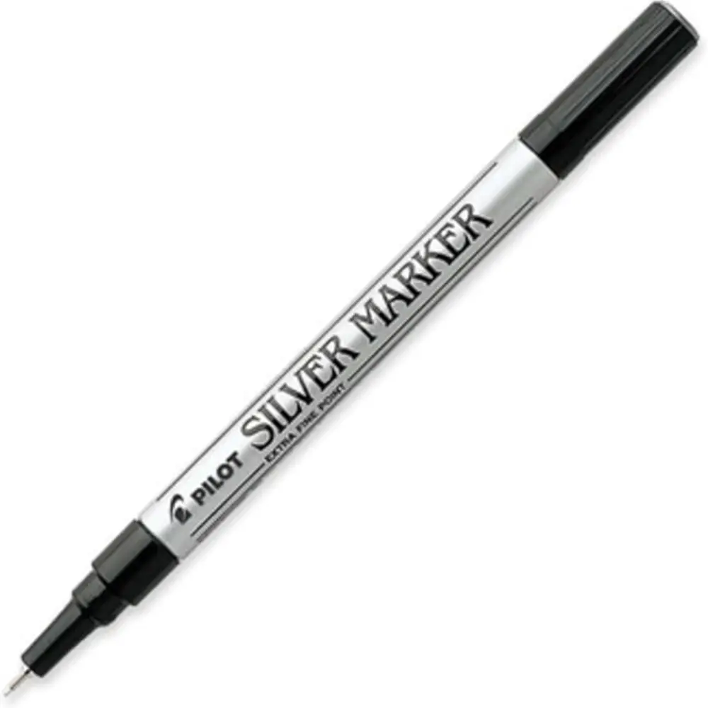 MARCADOR PILOT METALICO PUNTO EXTRA FINO PLATA