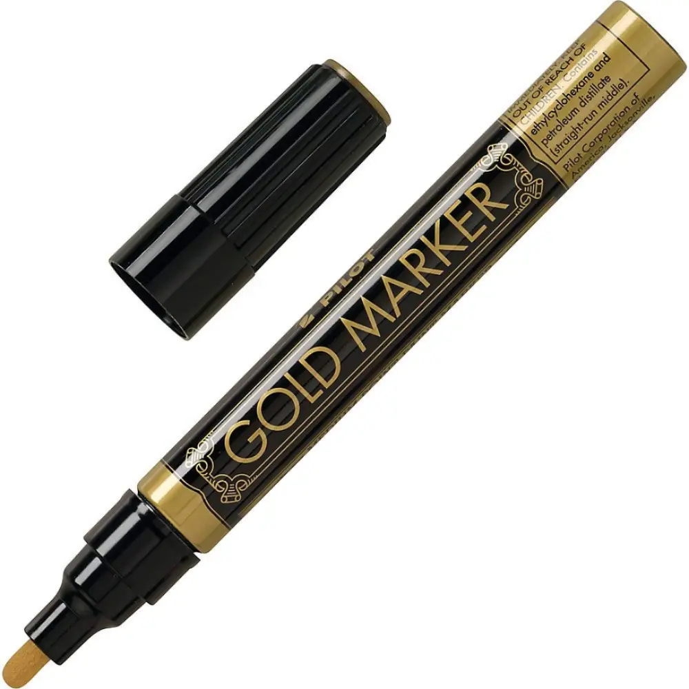 MARCADOR PILOT METALICO PUNTO MEDIANO ORO