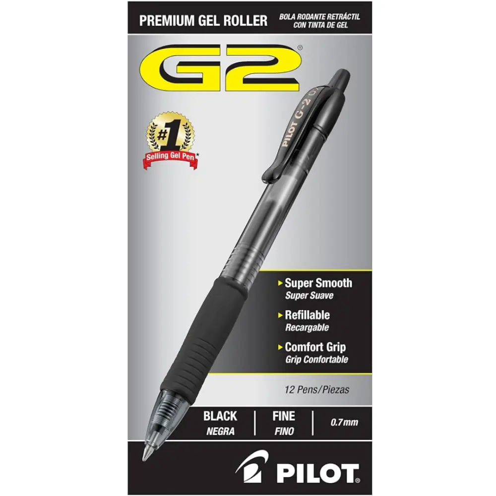 BOLIGRAFO PILOT GEL G2-7 0.7 NEGRO 31020