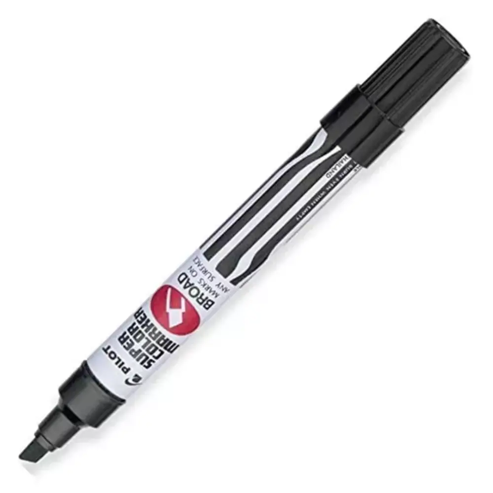 MARCADOR PERMANENTE RELLENABLE PILOT NEGRO SCB