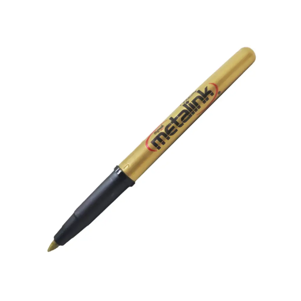 MARCADOR SIGNAL METALINK ORO PUNTO FINO