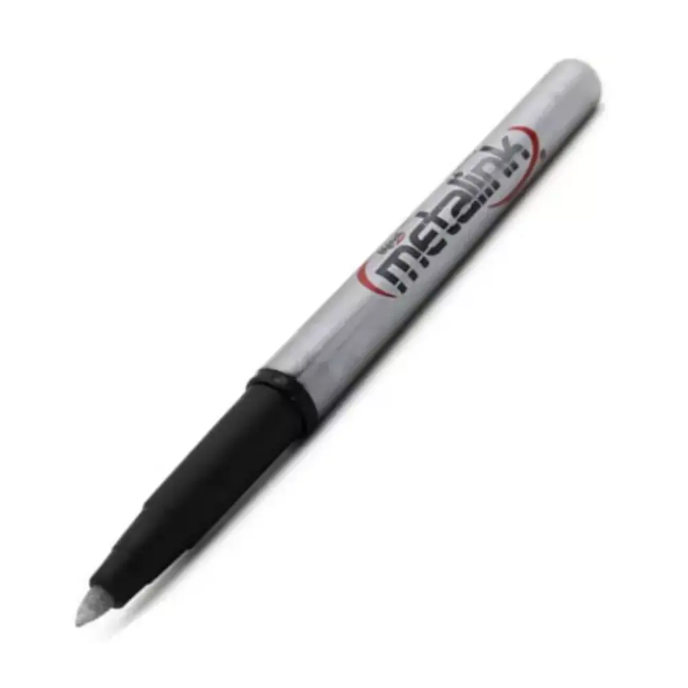 MARCADOR SIGNAL METALINK PLATA PUNTO FINO