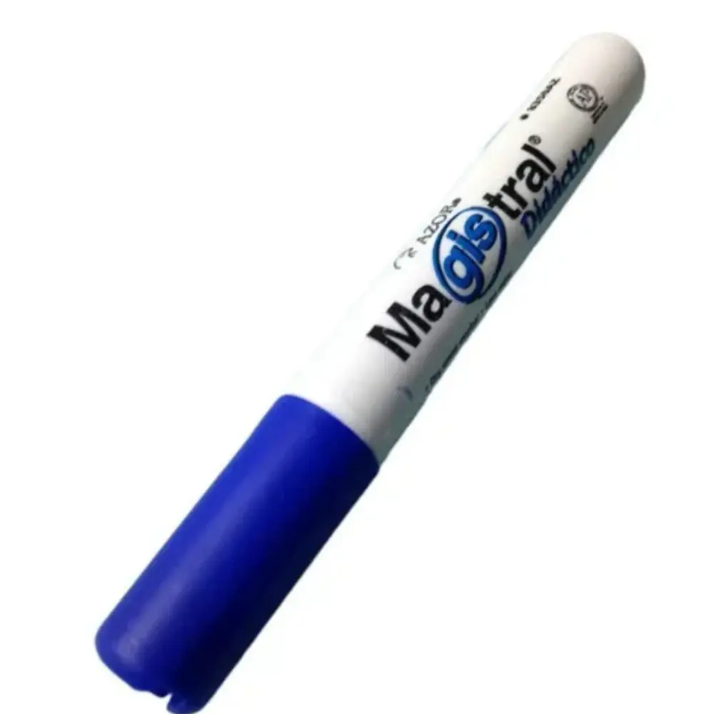 MARCADOR MAGISTRAL DIDACTICO AZUL