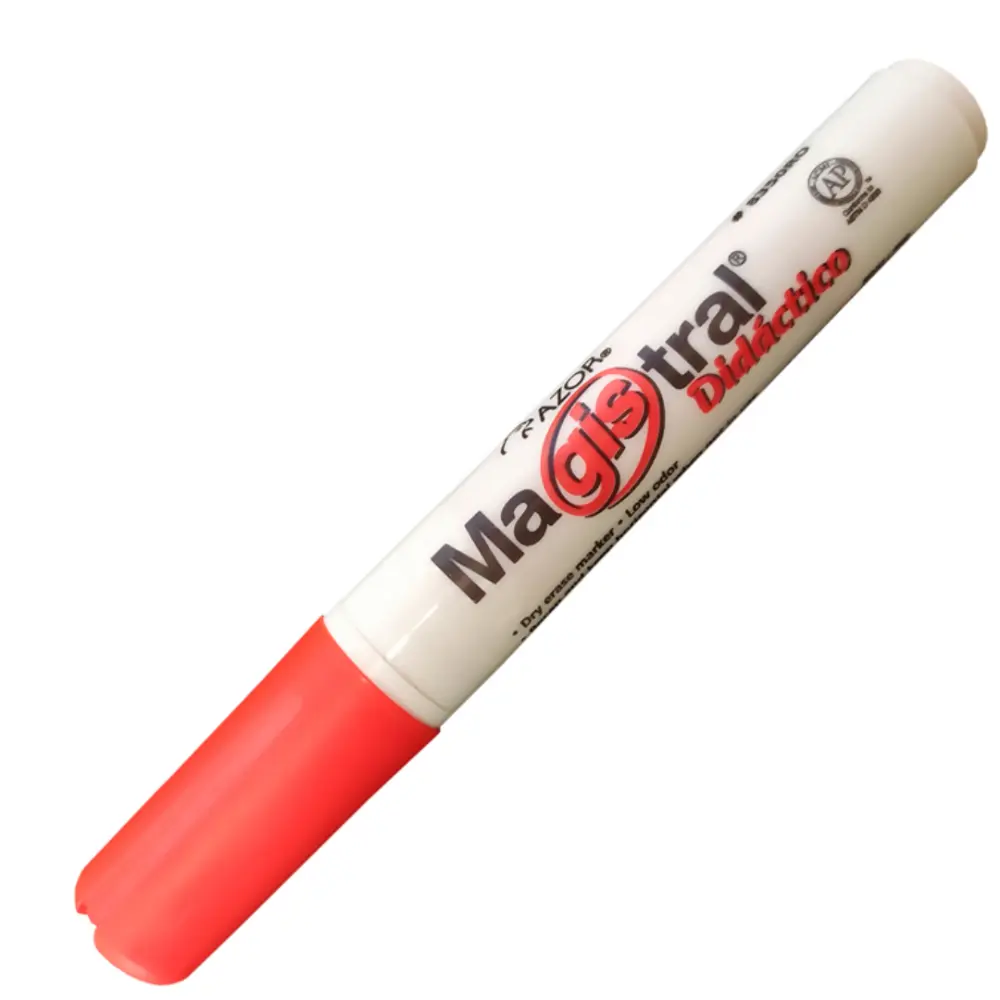 MARCADOR MAGISTRAL DIDACTICO ROJO
