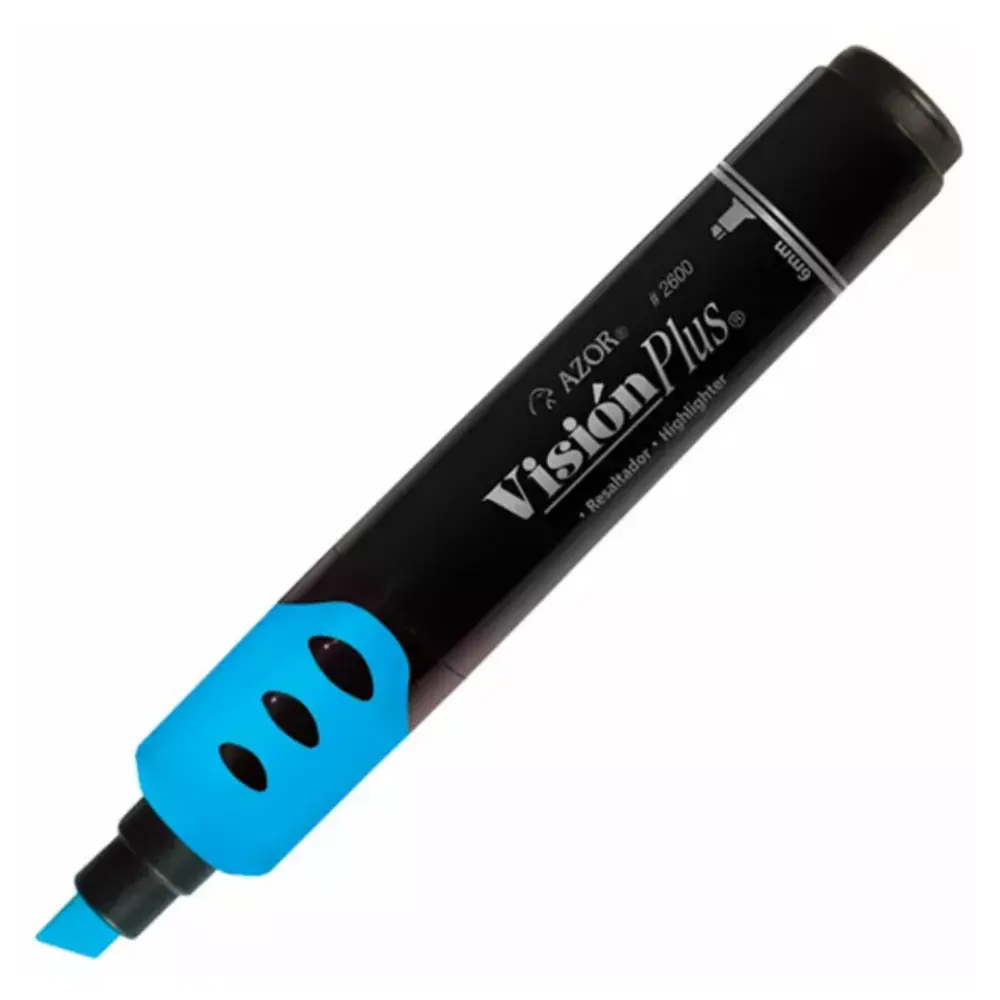 MARCADOR RESALTADOR VISION PLUS AZUL