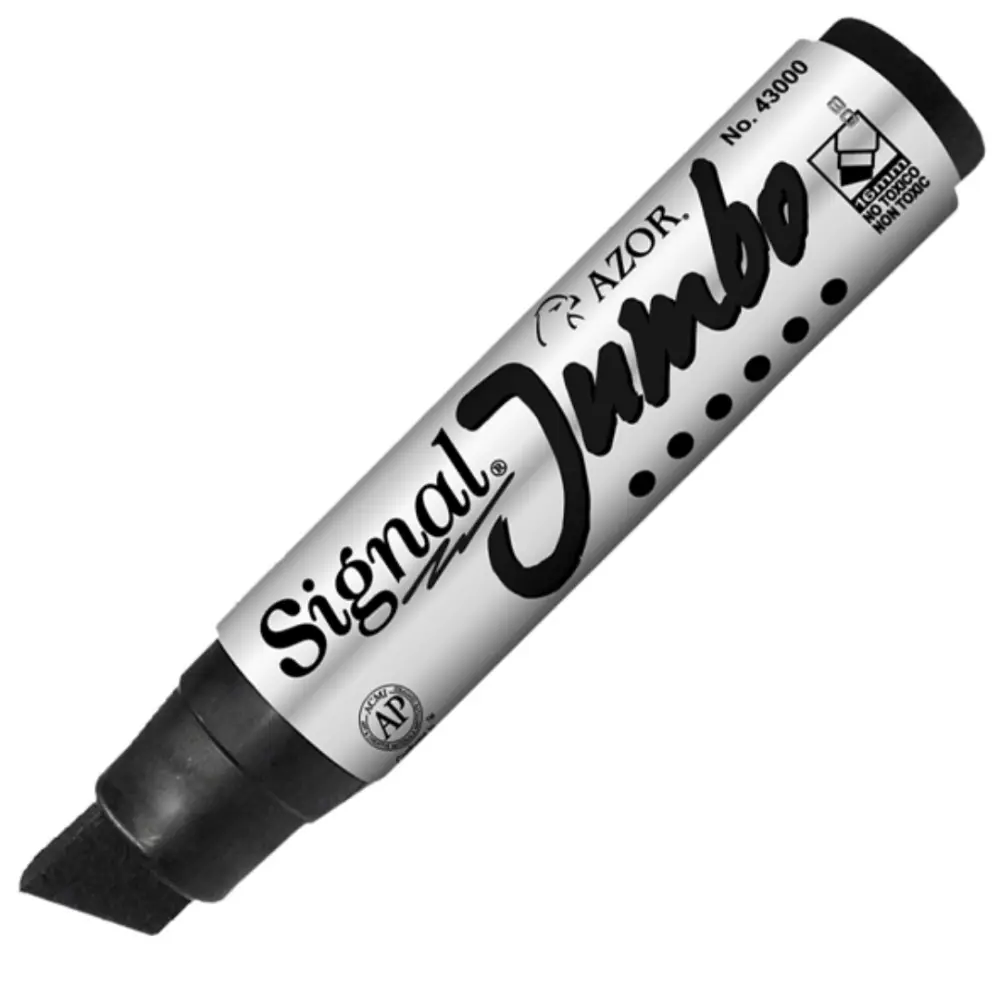 MARCADOR SIGNAL JUMBO PERMANENTE NEGRO