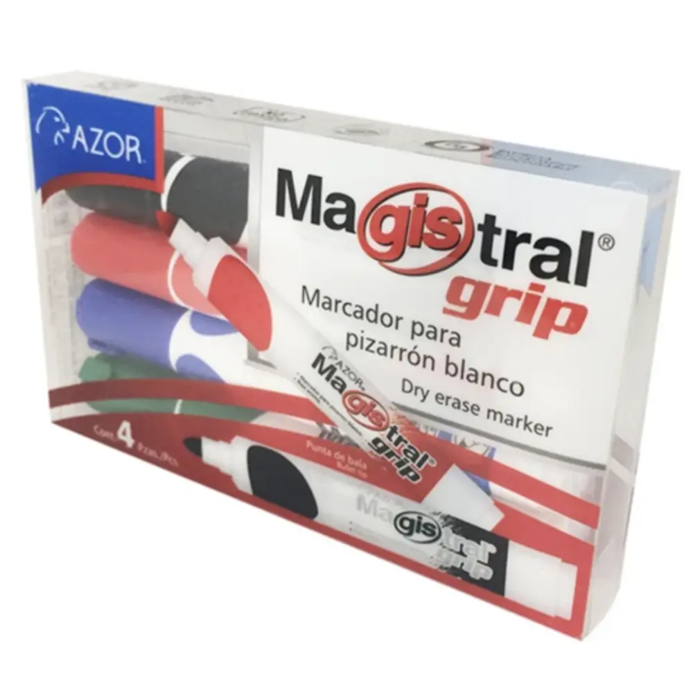 MARCADOR MAGISTRAL GRIP PTE. C/4 PZAS.