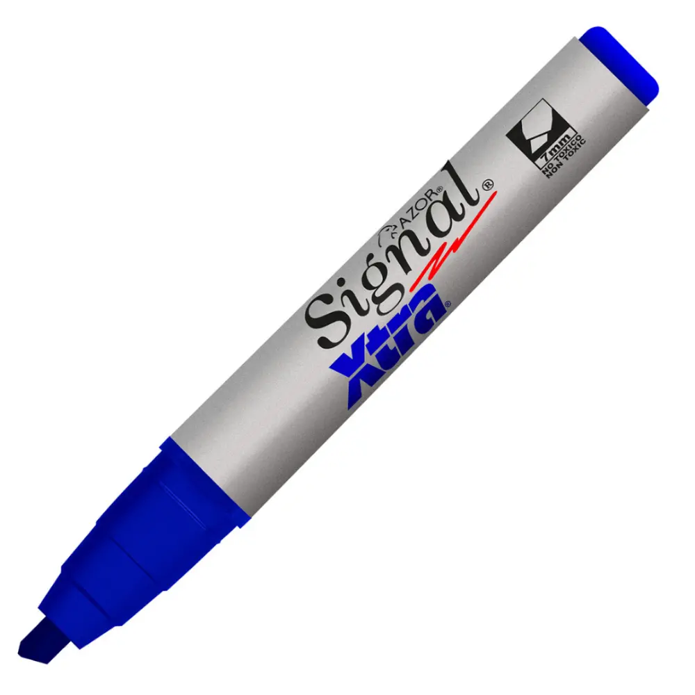 MARCADOR SIGNAL XTRA PERMANENTE AZUL