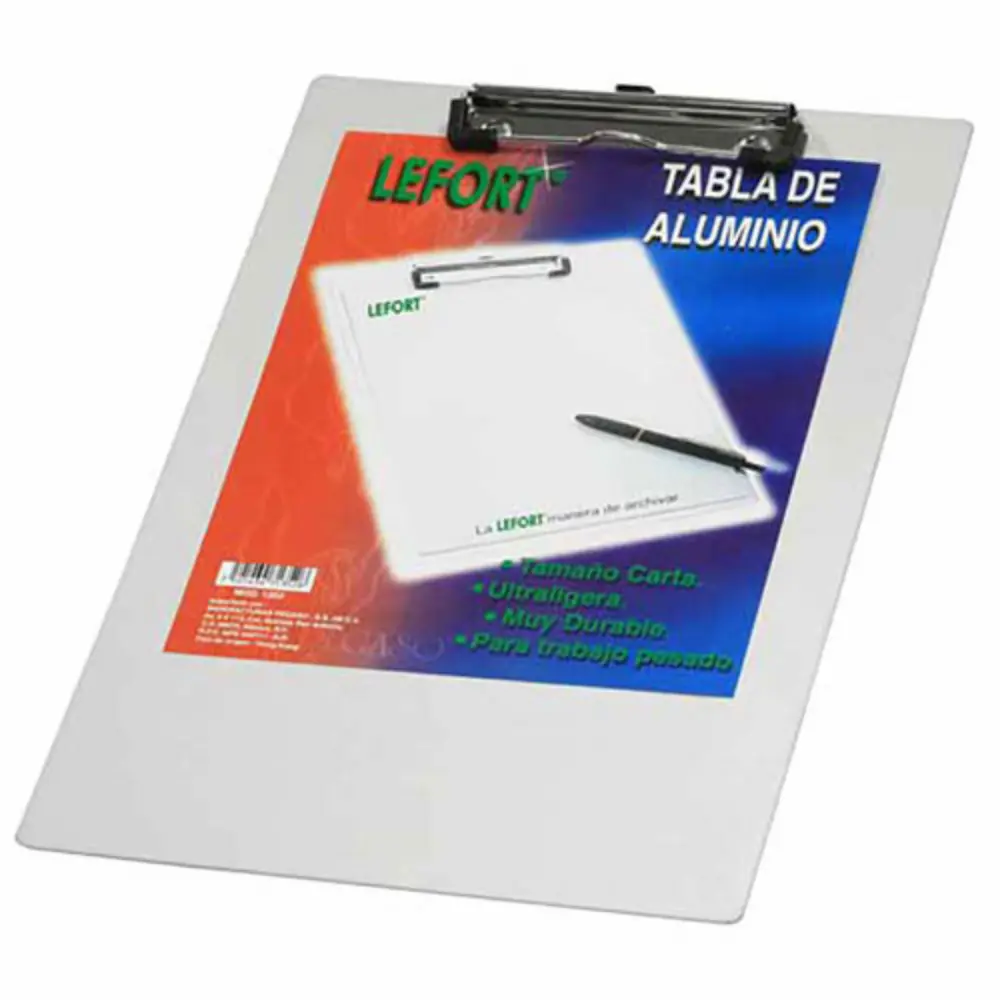 TABLA DE ALUMINIO CON CLIP TAMAÑO CARTA LEFORT