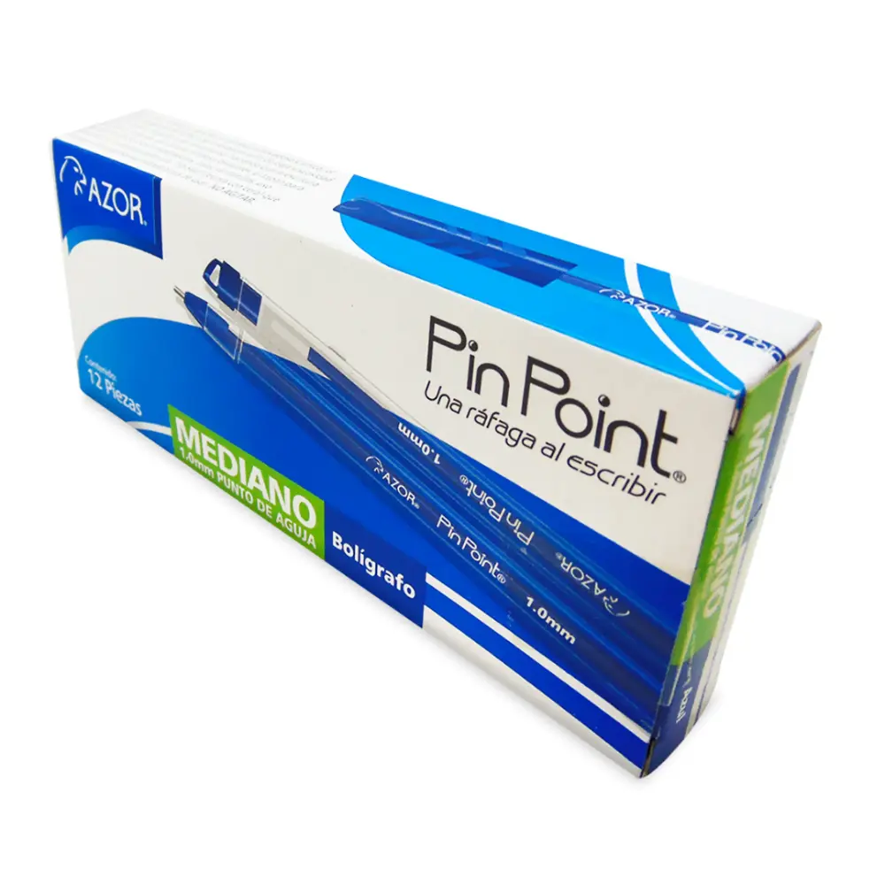 BOLIGRAFO AZOR PIN POINT P/MEDIANO AZUL