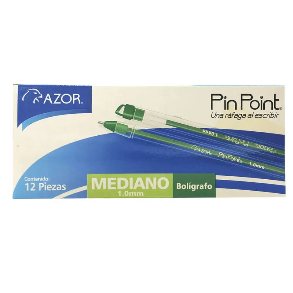 BOLIGRAFO AZOR PIN POINT P/MEDIANO VERDE