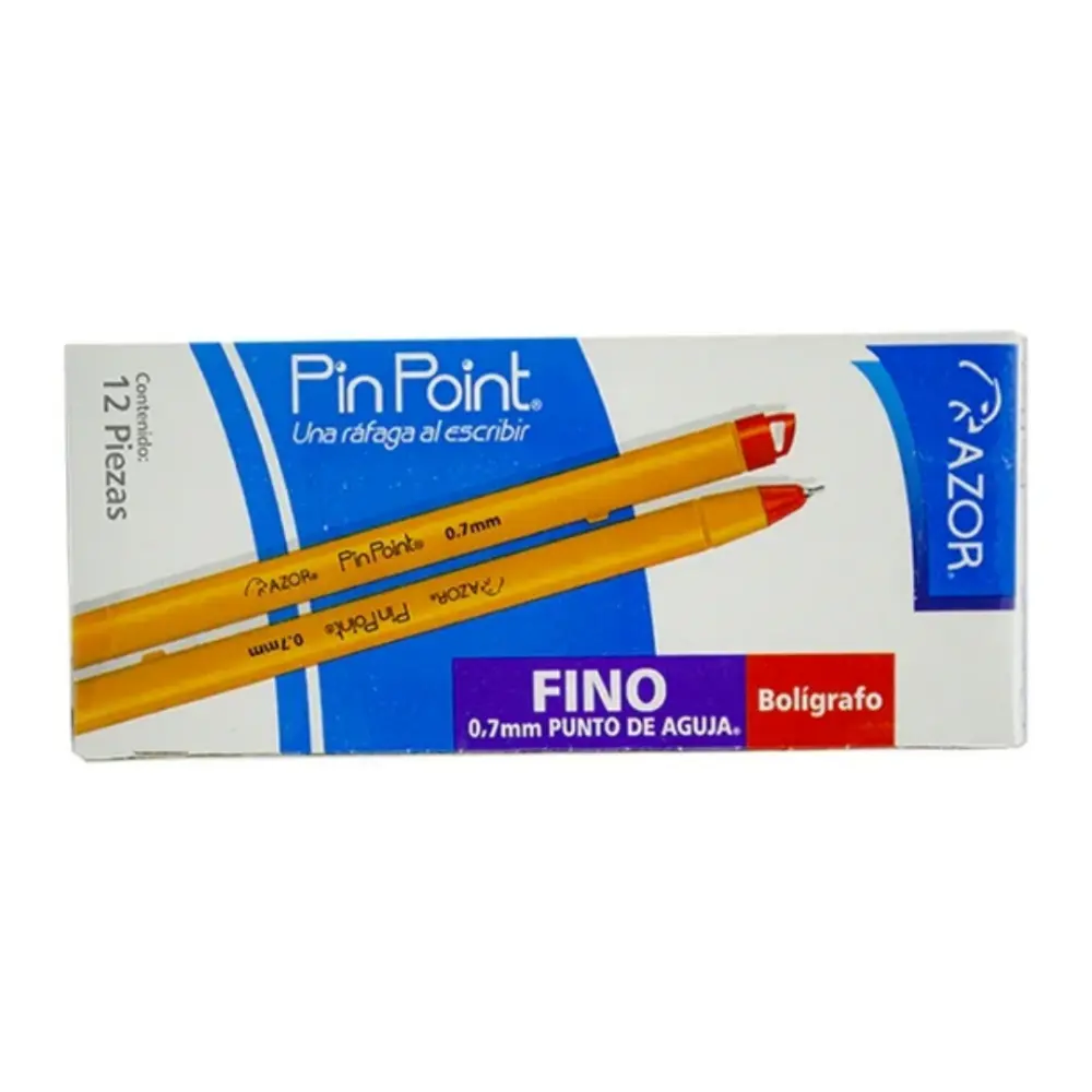 BOLIGRAFO AZOR PIN POINT P/FINO ROJO
