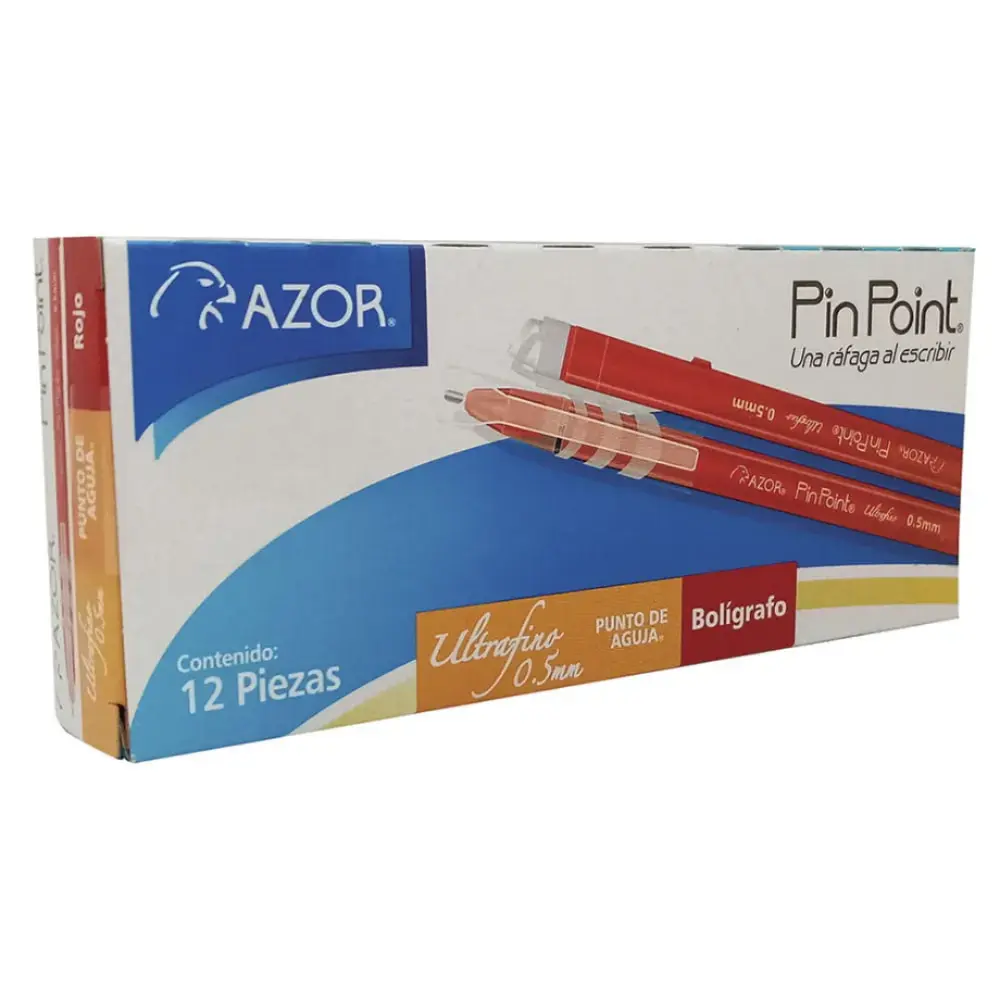 BOLIGRAFO AZOR PIN POINT ULTRAFINO 0.5 ROJO