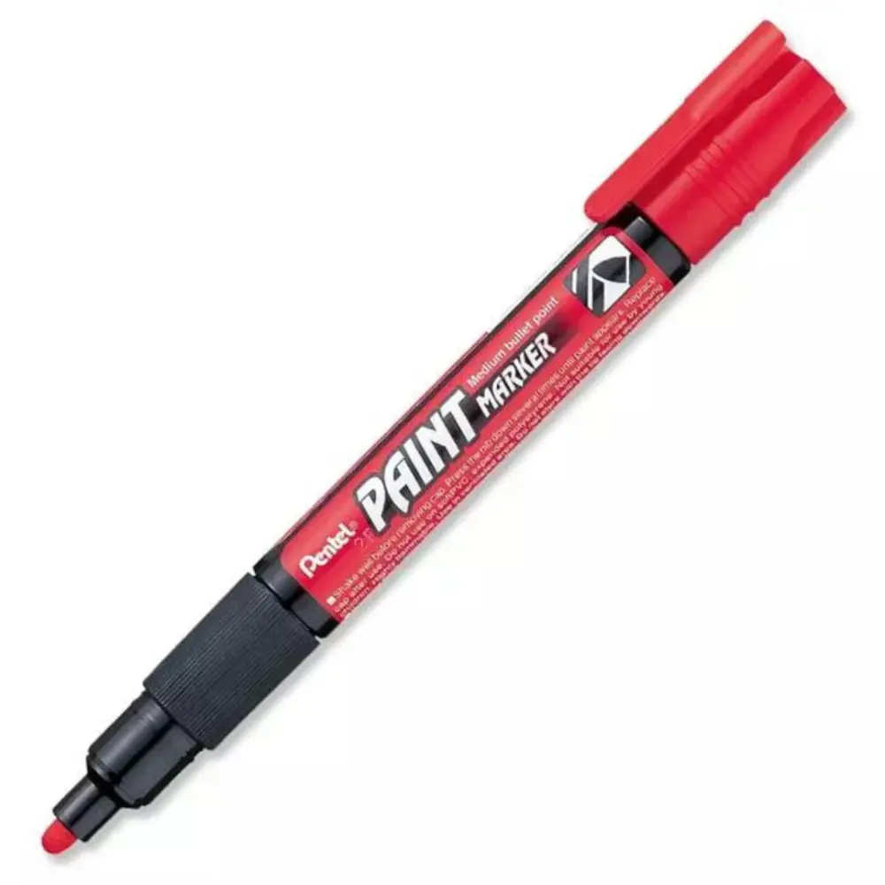 MARCADOR PENTEL PAINT MARKER MMP20-B ROJO