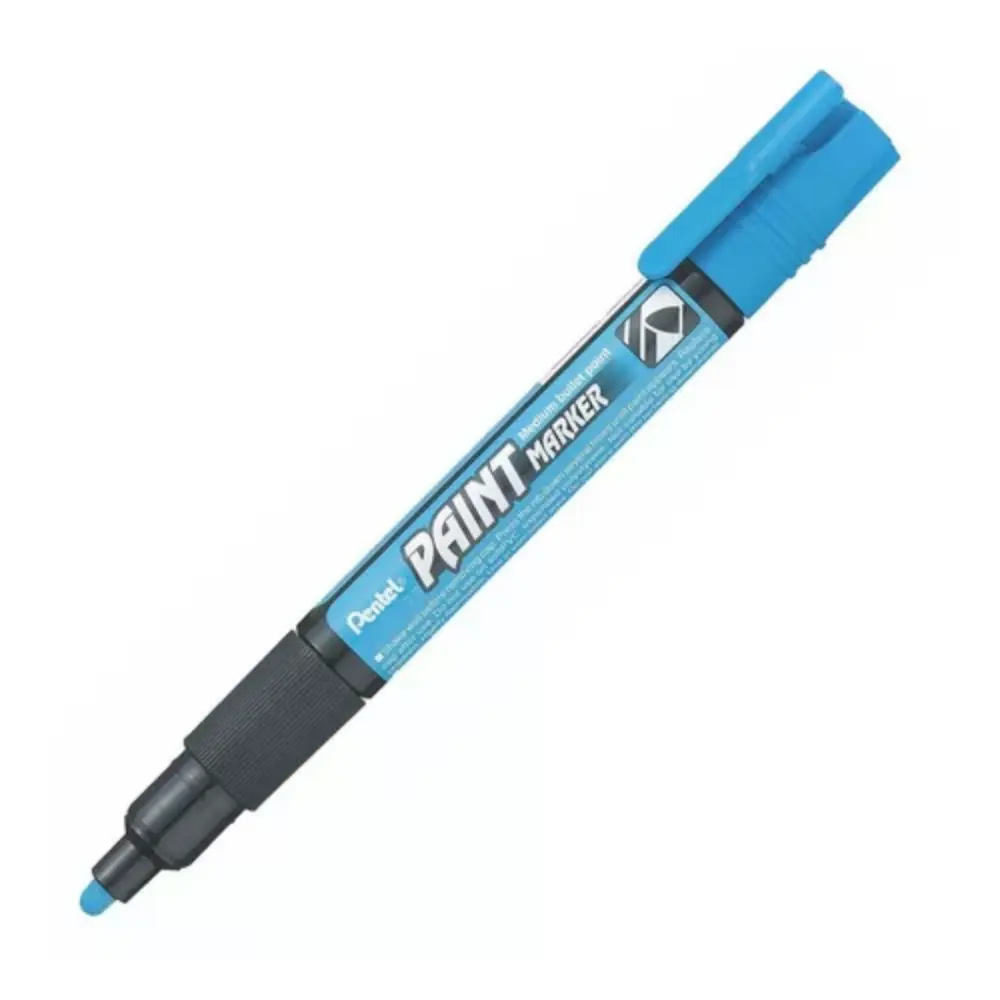 MARCADOR PENTEL PAINT MARKER MMP20-S AZUL CLARO