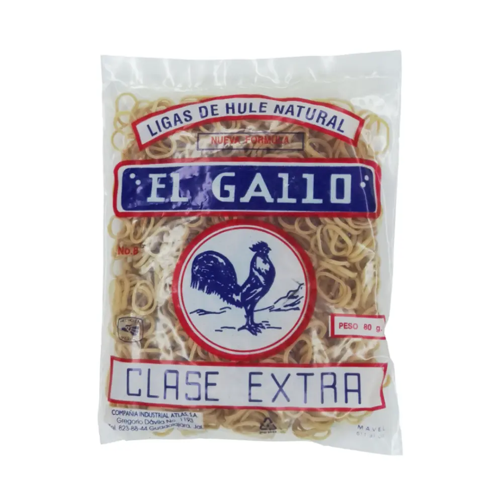 LIGA DEL GALLO NO.8 NATURAL BOLSA C/80 GRS