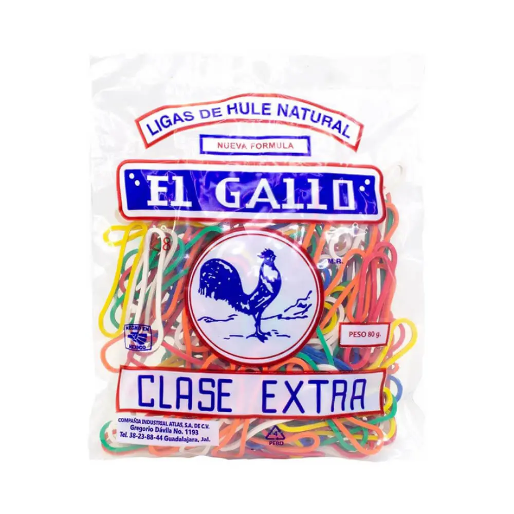 LIGA DEL GALLO NO.8 DE COLORES BOLSA C/80 GRS