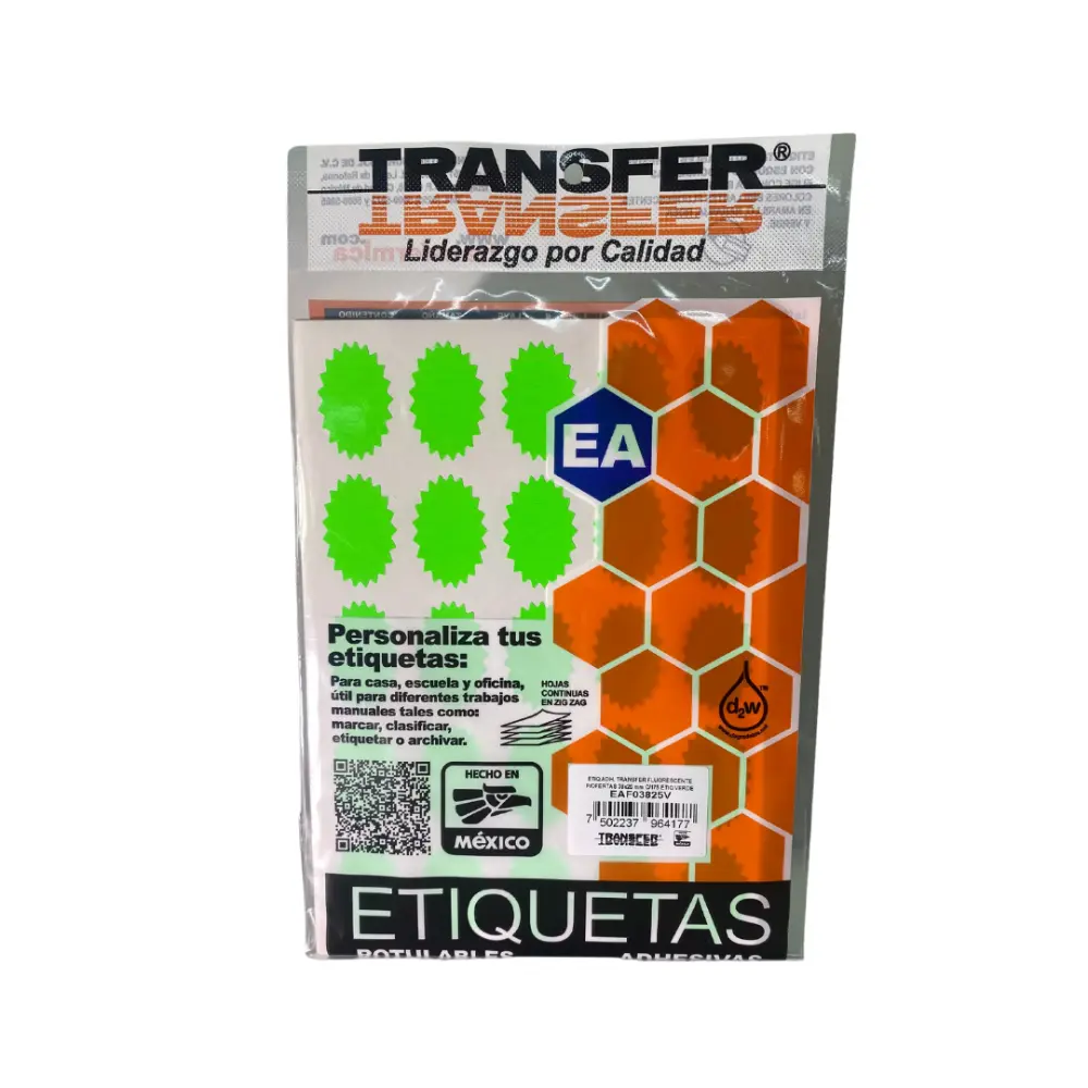 ETIQUETA ADHESIVA OFERTAS C/175 VERDE TRANSFER