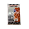 ETIQUETA ADHESIVA TRANSFER BLANCA NO.4  8X20 MM. C/1512