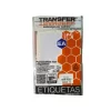 ETIQUETA ADHESIVA TRANSFER BLANCA NO.24  32X64 MM. C/144