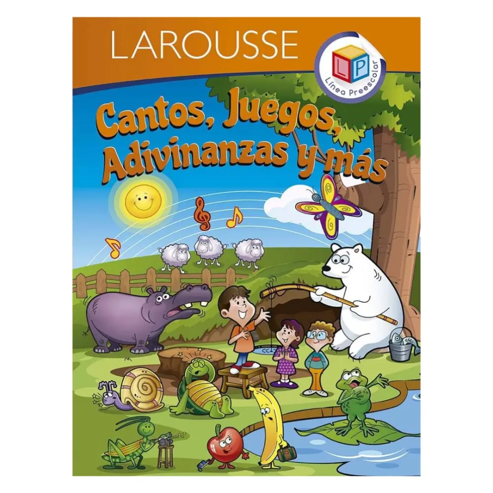 LIBRO P/COLOREAR LARROUSSE CANTOS,JUEGOS ADIVINANZAS