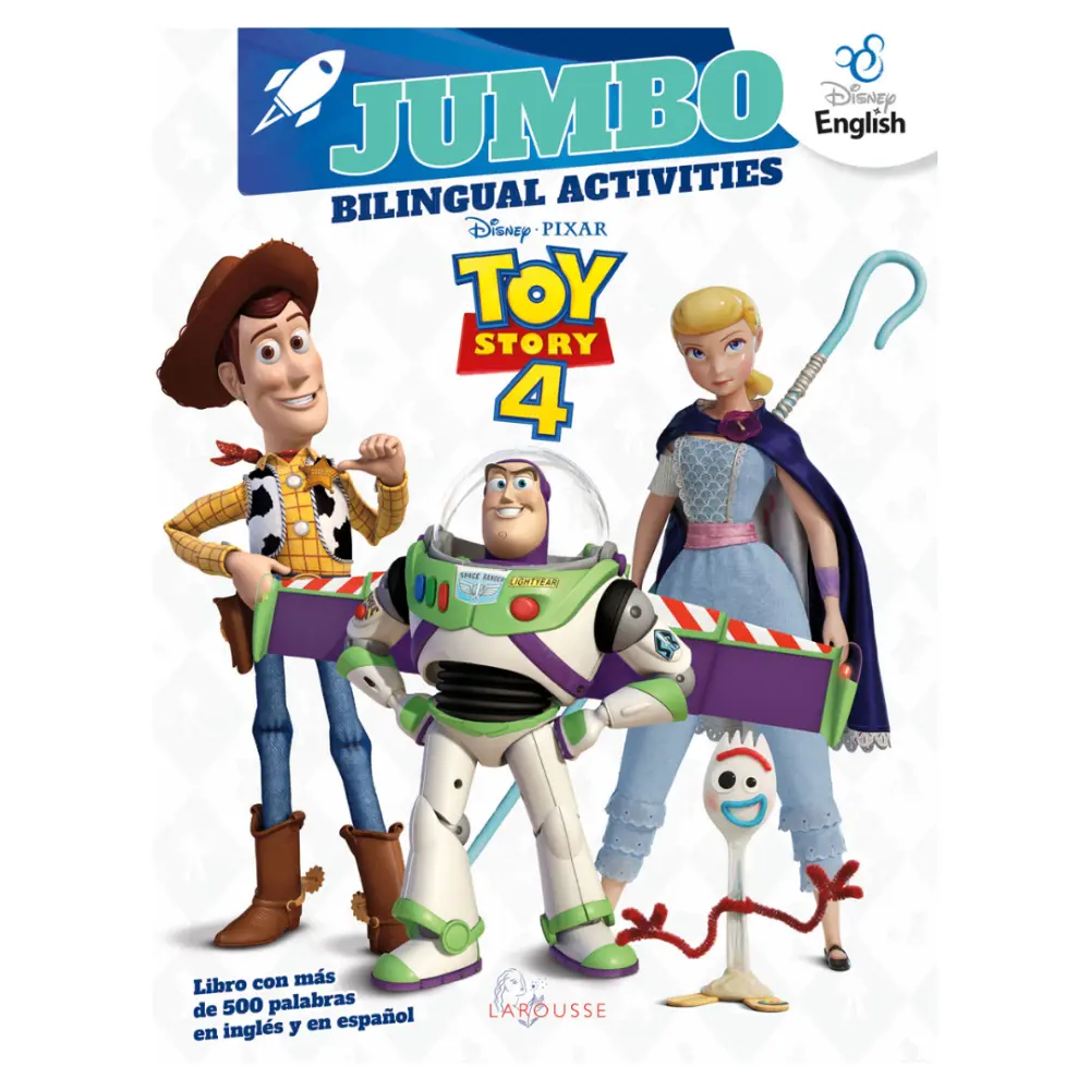 LIBRO LAROUSSE P/COLOREAR JUMBO TOY STORY 4 BILINGUE