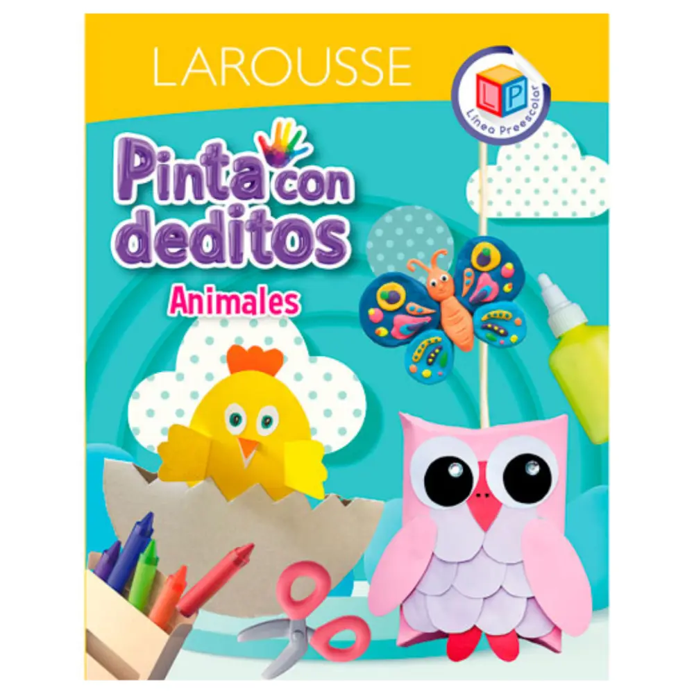 LIBRO PINTA CON DEDITOS ANIMALES LAROUSSE