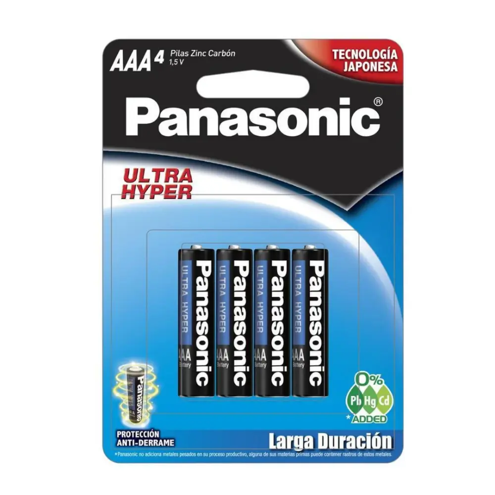 PILA CARBON PANASONIC AAA C/4 PZAS.