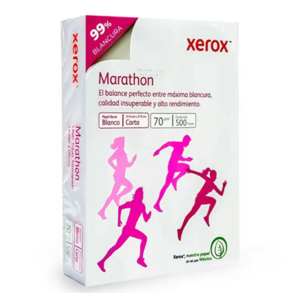 HOJA BOND XEROX MARATHON CARTA PAQ. C/500 PZAS.