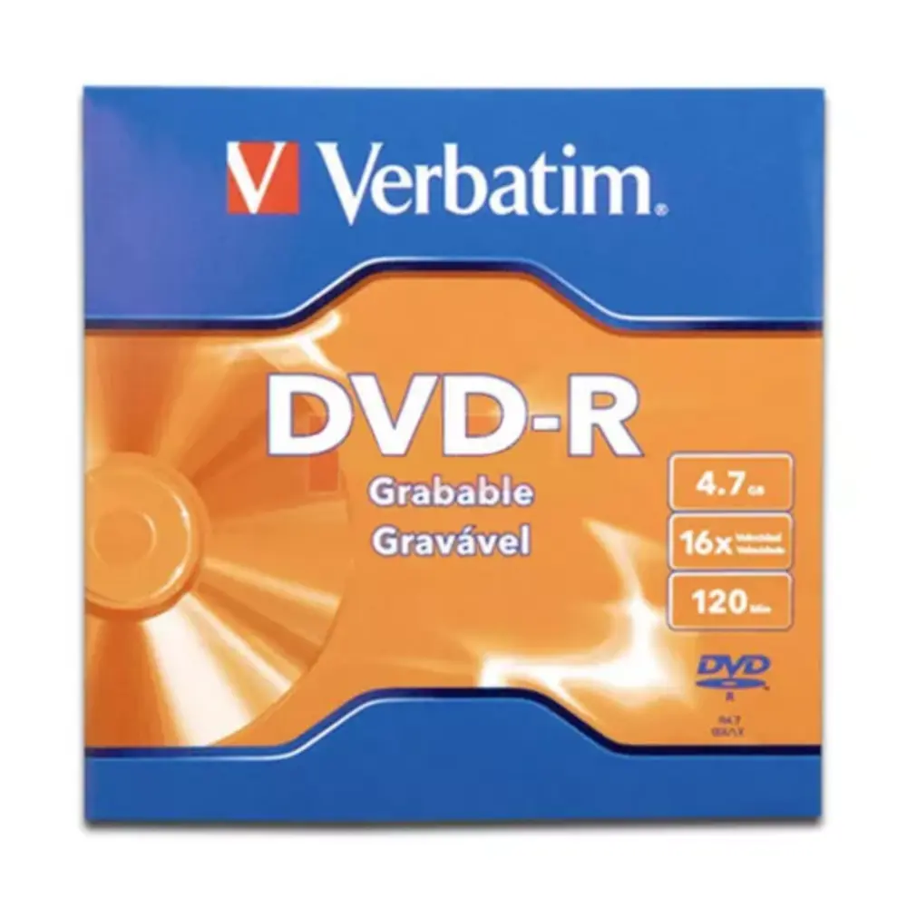 DISCO COMPACTO DVD-R 4.7 GB VERBATIM EN SOBRE C/1 PZA. VB97323