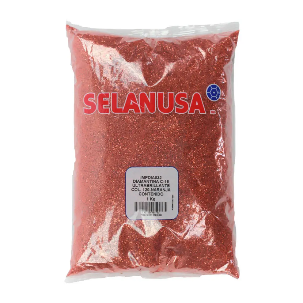 DIAMANTINA C-40 GRUESA BOLSA 1 KILO NARANJA