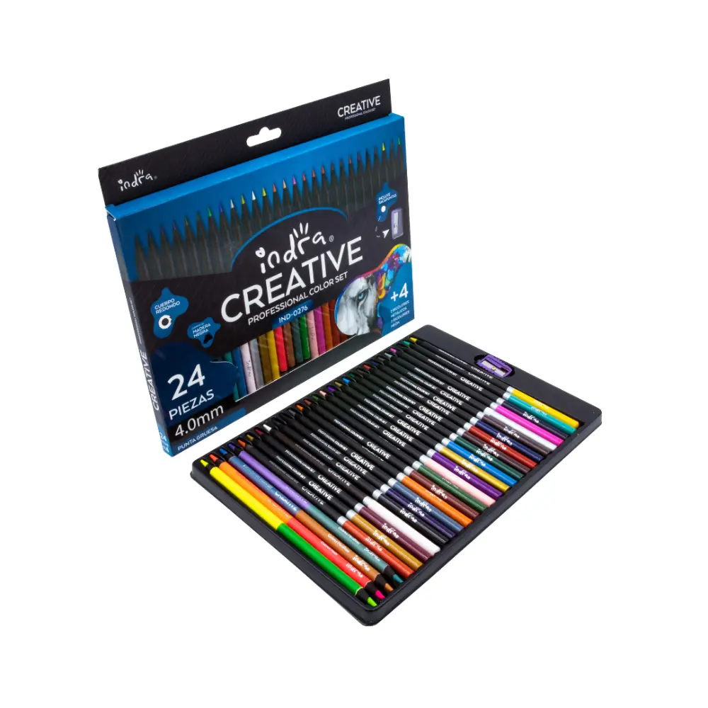 COLORES PROFESIONAL INDRA MOD. 0276 ESTUCHE C/24 PZAS