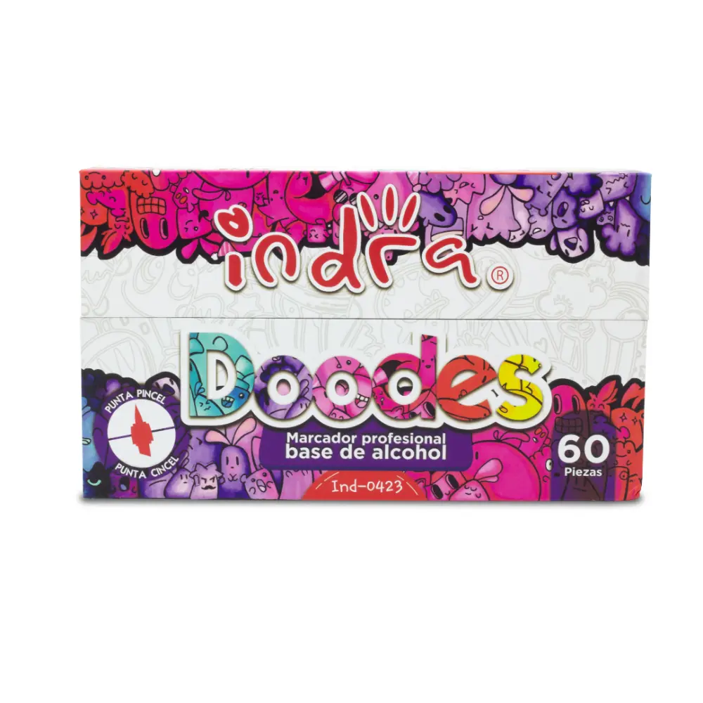 MARCADOR INDRA PROF. DOODES BASE ALCOHOL C/60 PZAS.