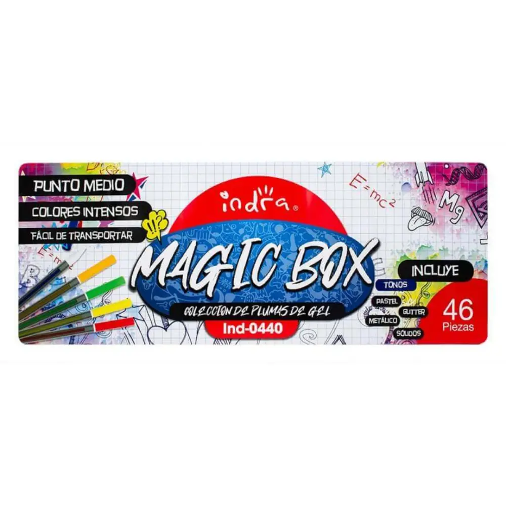 BOLIGRAFO GEL INDRA C/46 PZAS SURTIDO MOD. IND-04440